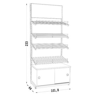 Regał cukierniczy 230 CUK-7 z LED - 3