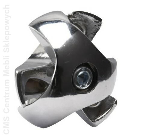 Złączka potrójna do rury chromowanej fi 25 mm chrom