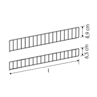 Barierka dla narożnika zewnętrznego 45°