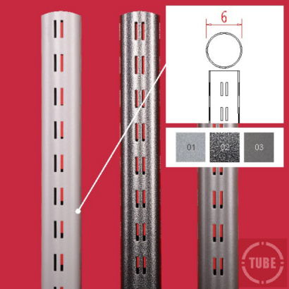 Rura perforowana fi 60, jasnoszara
