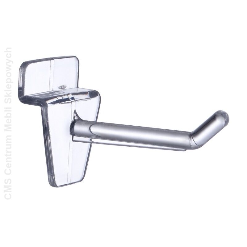 Hak sklepowy pojedynczy na panel Spacewall z plexi