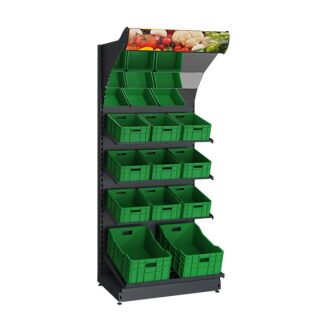 Regał sklepowy warzywny 230 cm WARZ-3 - 5