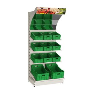 Regał sklepowy warzywny 230 cm WARZ-3 - 4