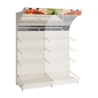 Regał sklepowy warzywny 230 cm WARZ-3 - 8
