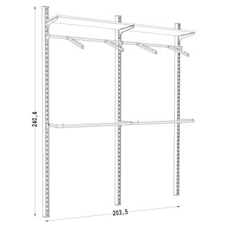 Regał do garderoby LINE-02 - 2
