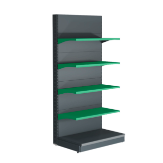 Półka ze wspornikami i listwą cenową do regału metalowego TYP 2 - 4