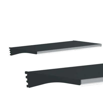 Półka ze wspornikami i listwą cenową do regału metalowego TYP 2