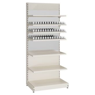 Regał sklepowy metalowy z lustrem na papierosy 230 cm - 2