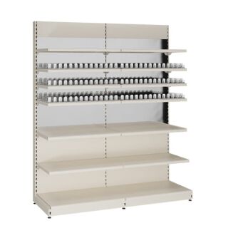 Regał sklepowy metalowy z lustrem na papierosy 230 cm - 3