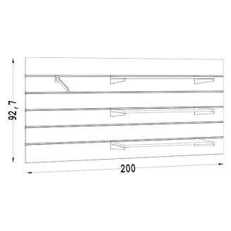 Moduł sklepowy naścienny poziomy NUT-09 - 4