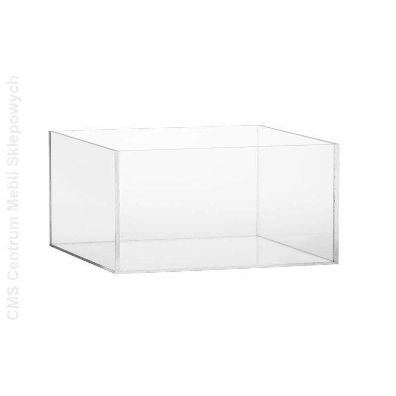 Pojemnik kubik 18x10x10 cm, bezbarwny