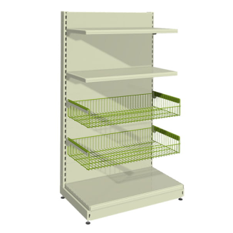 Kosz płytki do regału metalowego - 3