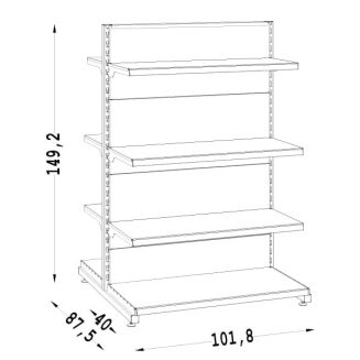 Gondola metalowa lekka 150 cm - 4