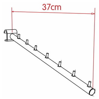 Hak sklepowy odzieżowy na owalny drążek Z-22 - 2