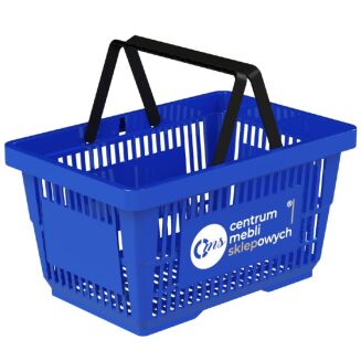 Zestaw 10 koszyków z dwoma rączkami 22 litrowe + wózek pod koszyki - 10