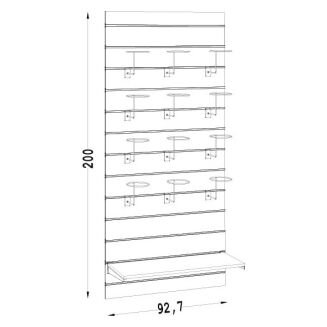 Moduł sklepowy naścienny pionowy NUT-01 - 4