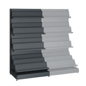 Regał sklepowy metalowy na prasę 190 cm - 4