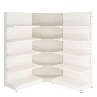 Regał metalowy sklepowy narożny wewnętrzny 90 stopni - 4