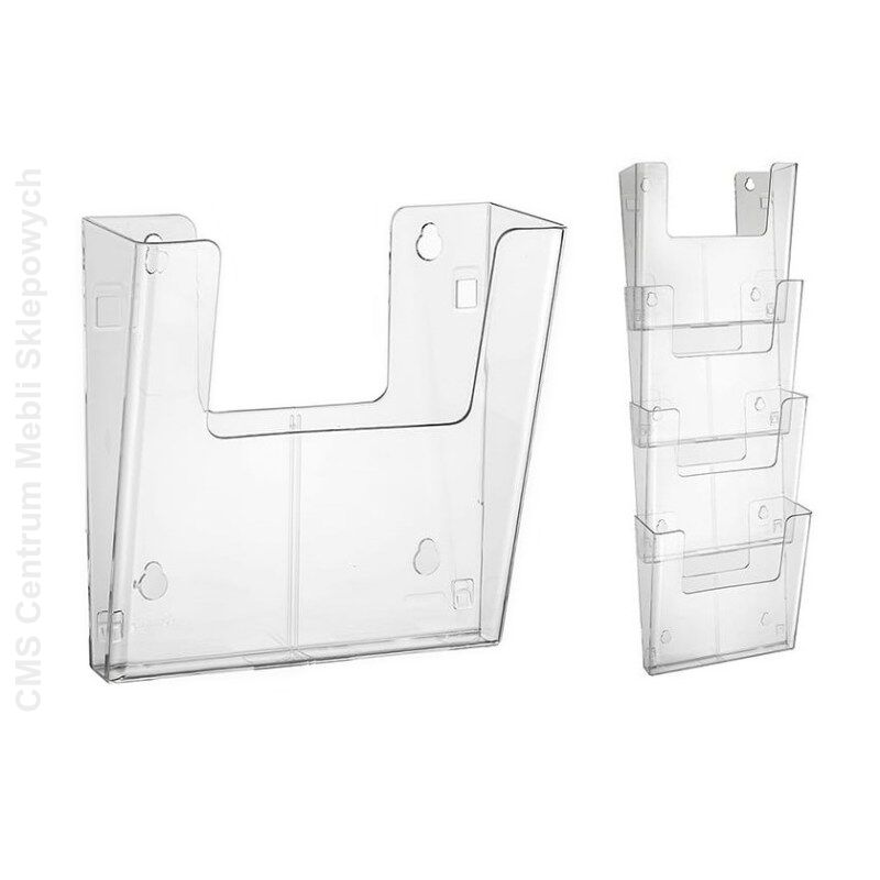 Kieszeń do systemu wieszanego na ulotki A4 pionowa