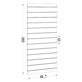 Panel sklepowy MDF pionowy na ścianę | bez wkładek - 5