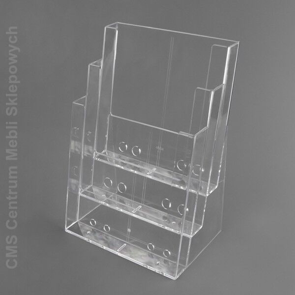 Pojemnik prospektowy kaskadowy 3xA4 WTR stojący