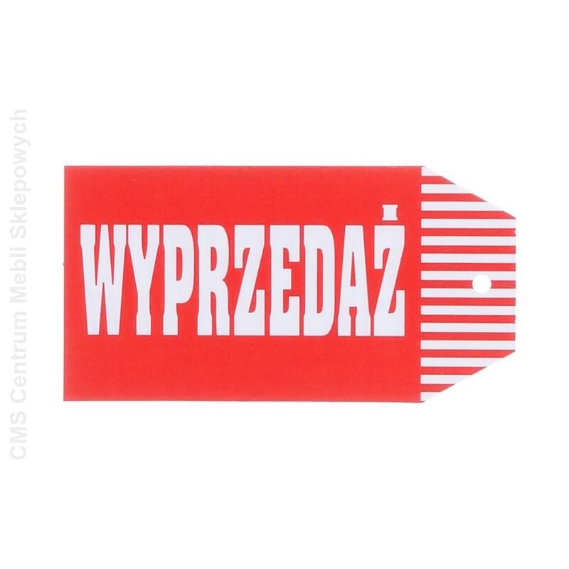 Etykieta informacyjna wyprzedaż
