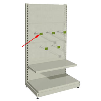 Osłona cenowa DRA 39 do haków sklepowych z szyldem - przezroczysta