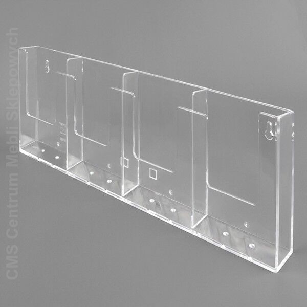 Pojemnik prospektowy szeregowy 4x1/3 A4 WTR wiszący