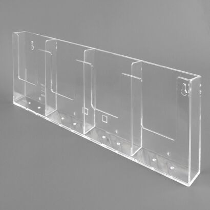 Pojemnik prospektowy szeregowy 4x1/3 A4 WTR wiszący