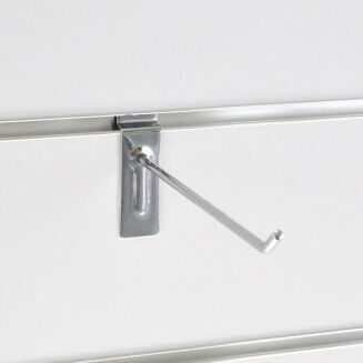 Zawieszka sklepowa na panelu Spacewall – pojedyncza (chrom)