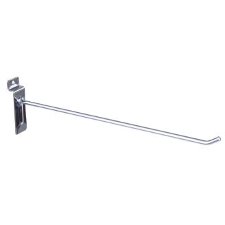 Zawieszka sklepowa na panel Spacewall – pojedyncza (chrom) - 30 cm