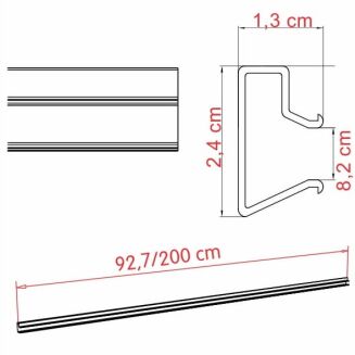 Wkładka aluminiowa do panela MDF - 2