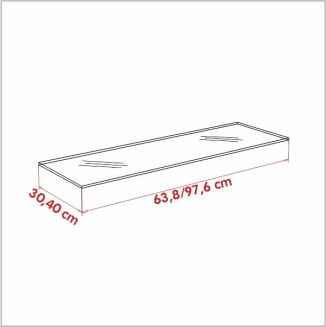 Półka sklepowa szklana - 3