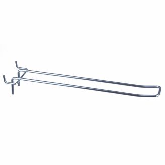 Zawieszka sklepowa podwójna na perforację - 25 cm ocynk