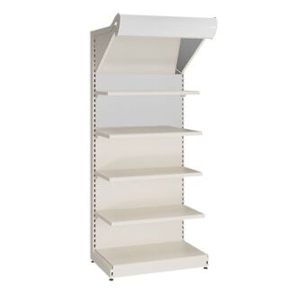 Regał metalowy z panelem oświetlenia LED i lustrami - 2