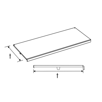 Półka wzmocniona do regału metalowego - 4