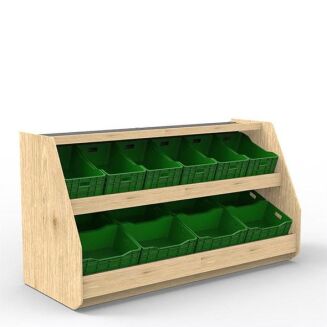 Regał sklepowy owocowo - warzywny dwumodułowy - 2