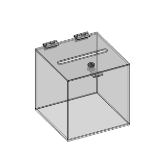Skarbonka, urna z plexi 20x20x20 cm - 2