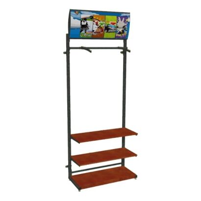 Regał sklepowy przyścienny SQUARE-06