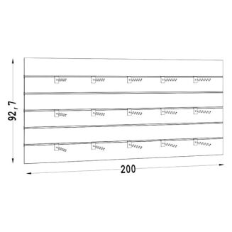 Moduł sklepowy naścienny poziomy NUT-08 - 4