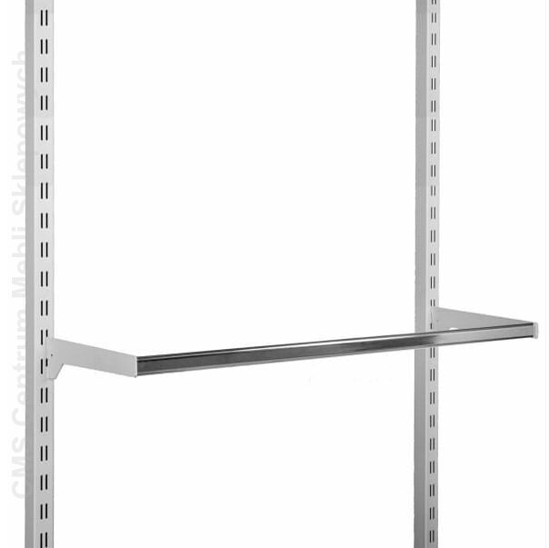 Ramię odzieżowe owalne długie z drążkiem chromowanym