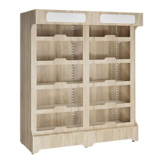 Regał alkoholowy z obudową i oświetleniem - 8