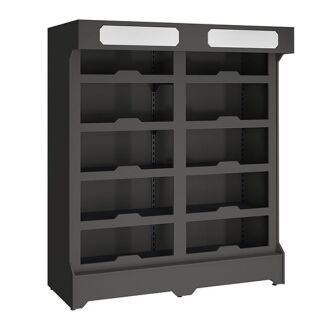 Regał alkoholowy z obudową i oświetleniem - 7