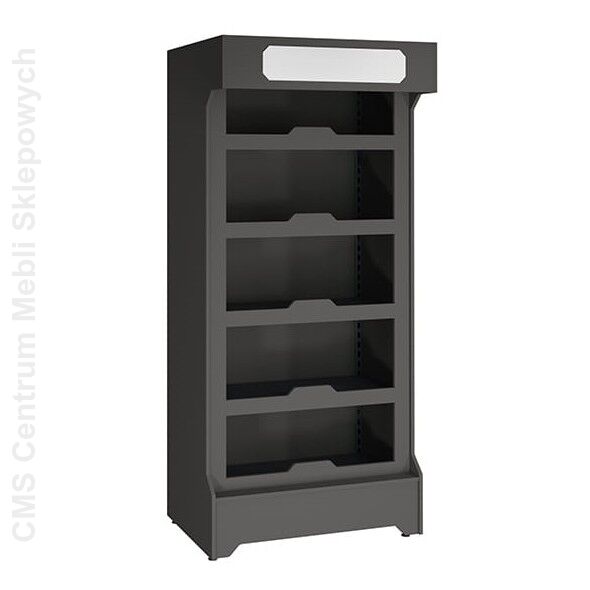 Regał alkoholowy z obudową i oświetleniem