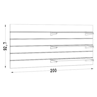 Moduł sklepowy naścienny poziomy NUT-07 - 4