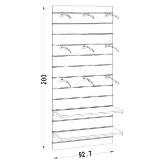 Moduł sklepowy naścienny pionowy NUT-04 - 4