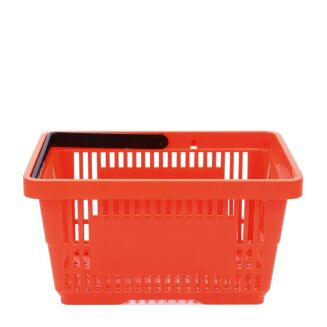 Koszyk sklepowy pomarańczowy z jedną rączką - 22 litrowy