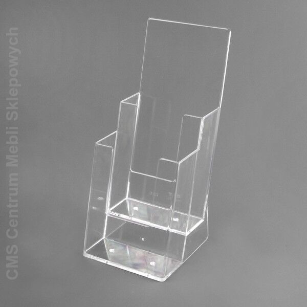 Pojemnik prospektowy kaskadowy 2x1/3 A4 WTR stojący