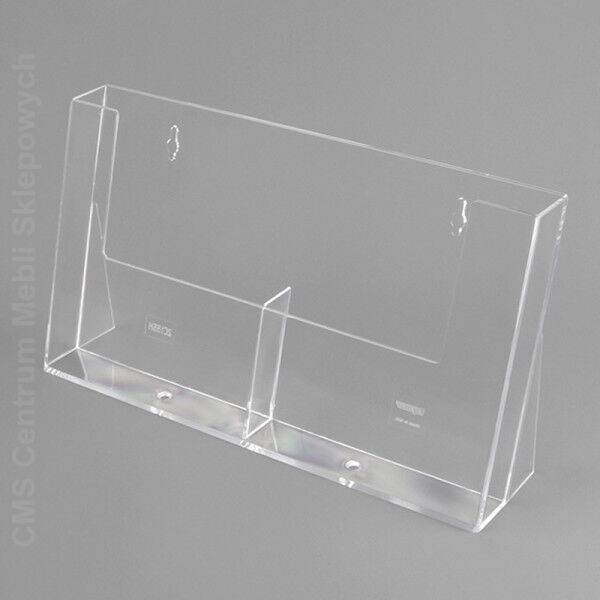 Pojemnik prospektowy szeregowy 2xA5 WTR wisząco - stojący