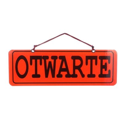 Tablica informacyjna OTWARTE/ZAMKNIĘTE